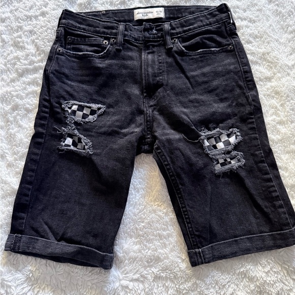 abercrombie kids Other - Abercrombie Kids Black Distressed Shorts